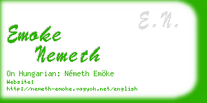 emoke nemeth business card